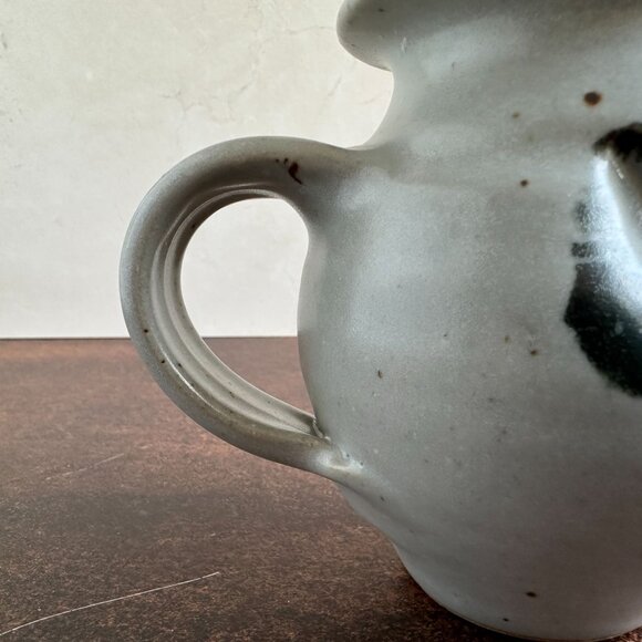 Mid Century Stoneware Pitcher Vase - Picture 14 of 16